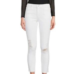 Joe's Jeans The Icon Mid Rise Skinny Ankle w/ Distress Sz 25